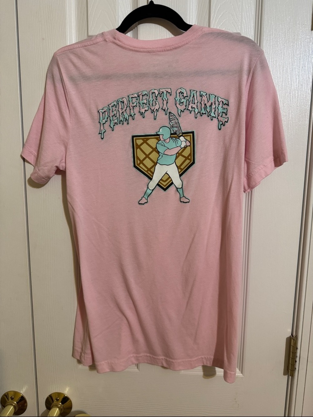 Perfect Game Pink Graphic Baseball Tee - Unbranded